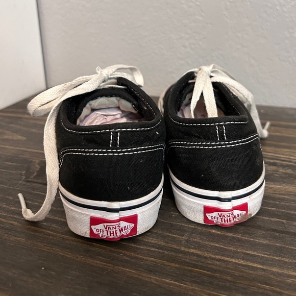 Vans Atwood Black & White Shoes Size 5.5 Low Top Skater Classic - Picture 7 of 7